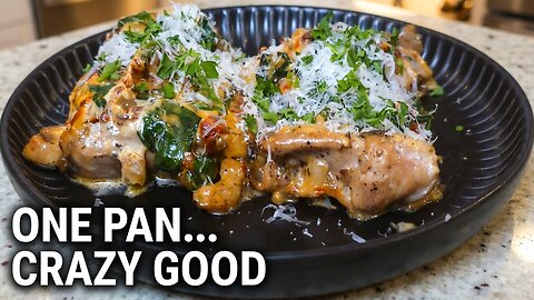 This ONE-PAN Tuscan Chicken Will Change Your Dinner Game!
