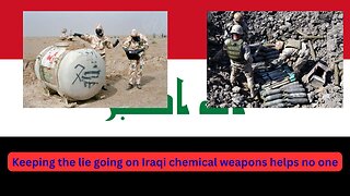 There comes a point where we can say the Iraq invasion was unnecessary, but there were WMDs