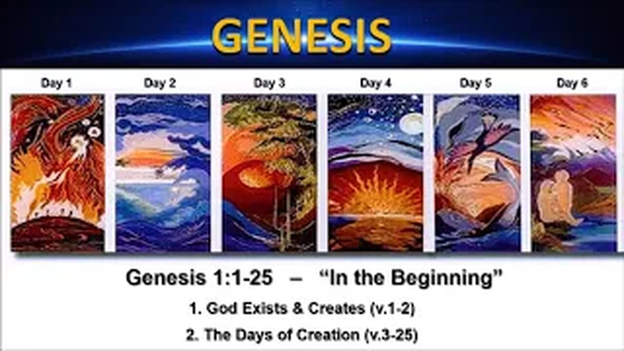 Genesis 1:1-25 – “In the Beginning” - Calvary Chapel Fergus Falls