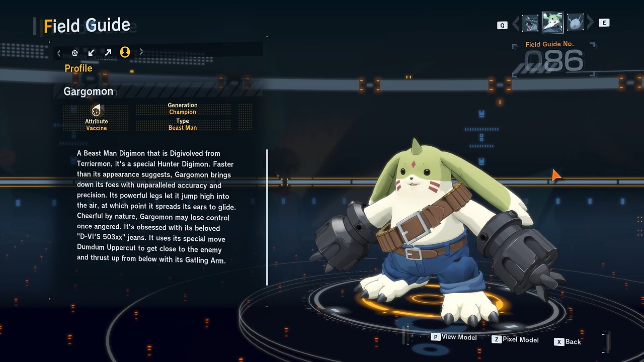 gargomon all digivolution/de-digivolution/profile Digimon Story Time Stranger