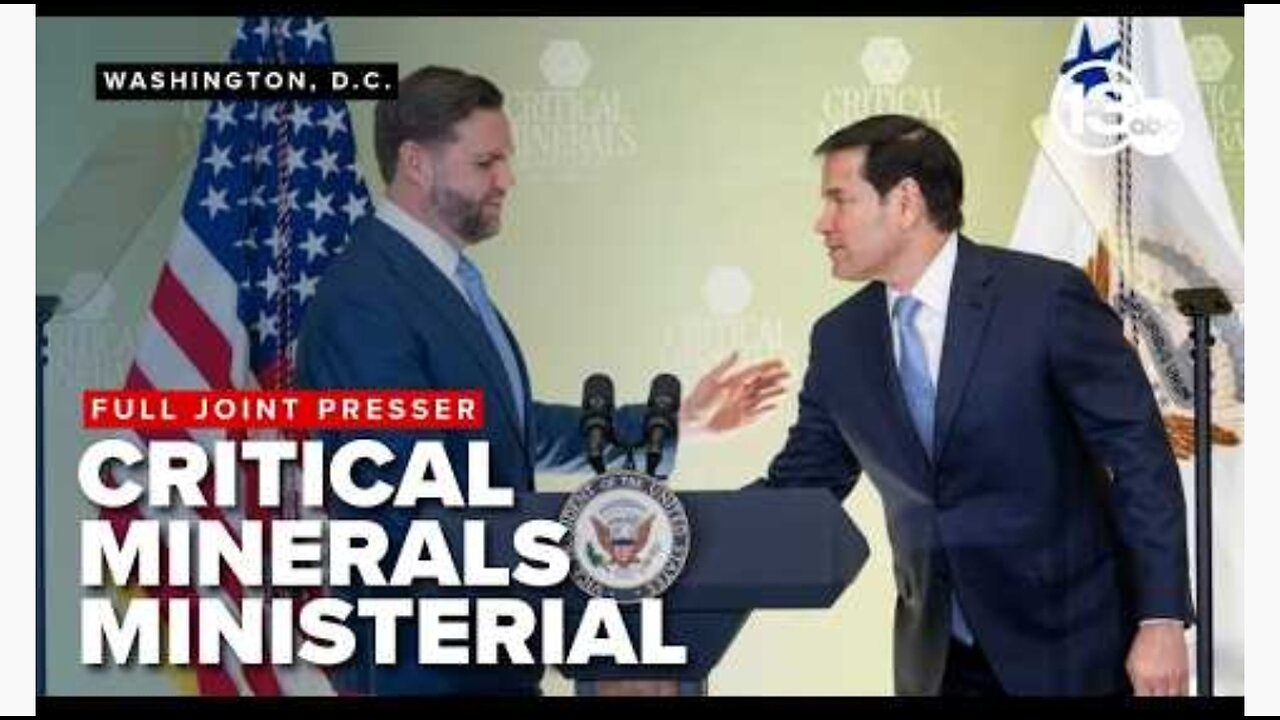 NWO - JD VANCE E RUBIO: "CI SERVONO LE MATERIE PRIME PER LA SICUREZZA NAZIONALE", IL TRUMPISMO PREDATORIO DOVRÀ VEDERSELA CON CINA E RUSSIA