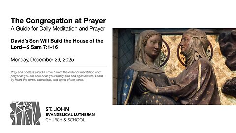 David’s Son Will Build the House of the Lord—2 Sam 7:1-16