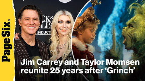 Jim Carrey and Taylor Momsen reunite 25 years after 'How the Grinch Stole Christmas'