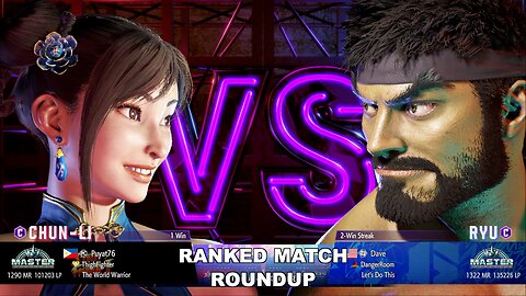 Kuya Kalbo SF6 Ranked Roundup. Chun Li Master Rank [Hori Fight Stick]