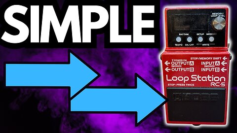 How To Program the BOSS RC-5 With A Footswitch