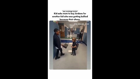 A kid buys another kid Jordans after facing bullying.