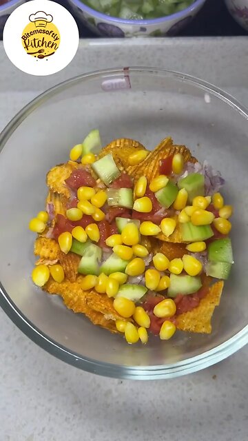 I mixed Blue Lays with corn & veggies… 🤯🤤|Yum Yum Yum | Bitemesoftlykitchen