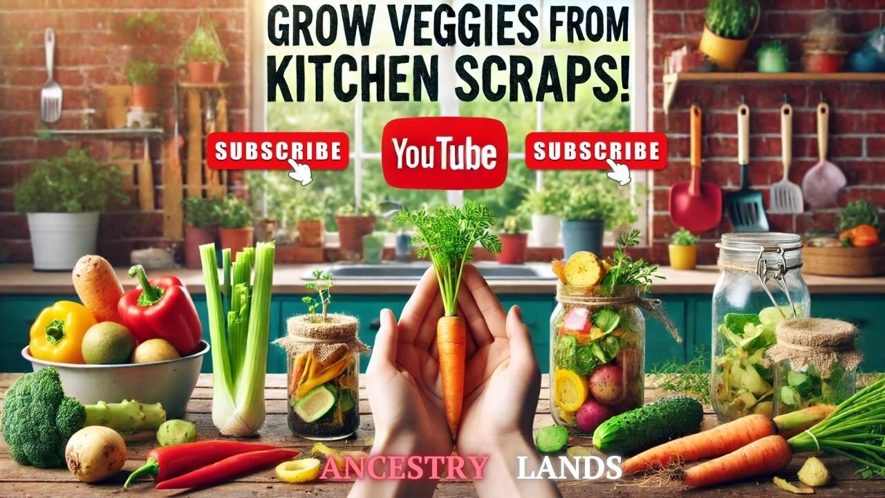 Turn Kitchen Scraps Into Fresh Veggies! 🌱 Easy Regrowing Hacks for Your Garden!