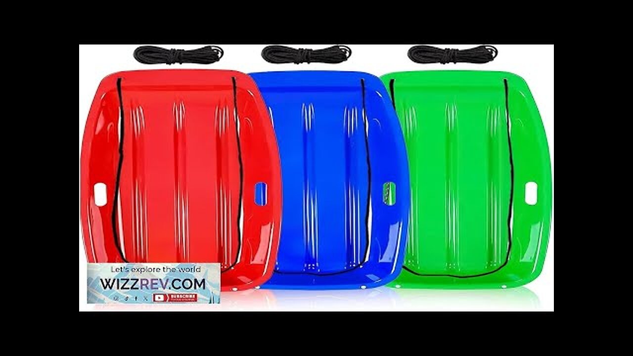 Snow Sled35" Classical Plastics Sled for Kids and Adults for 1-2 Rider Review