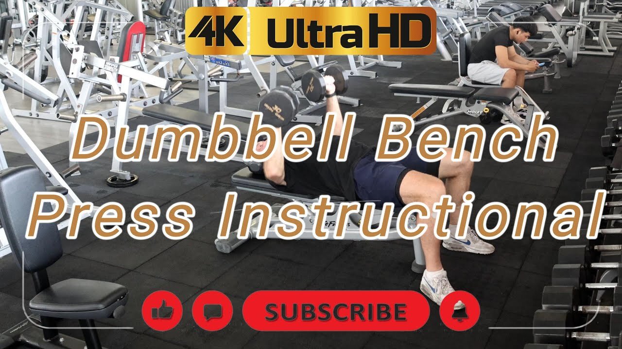 💯 How to Dumbbell Bench Press Correctly 🏋️_♂️🌟 #trainerdavid #instructional