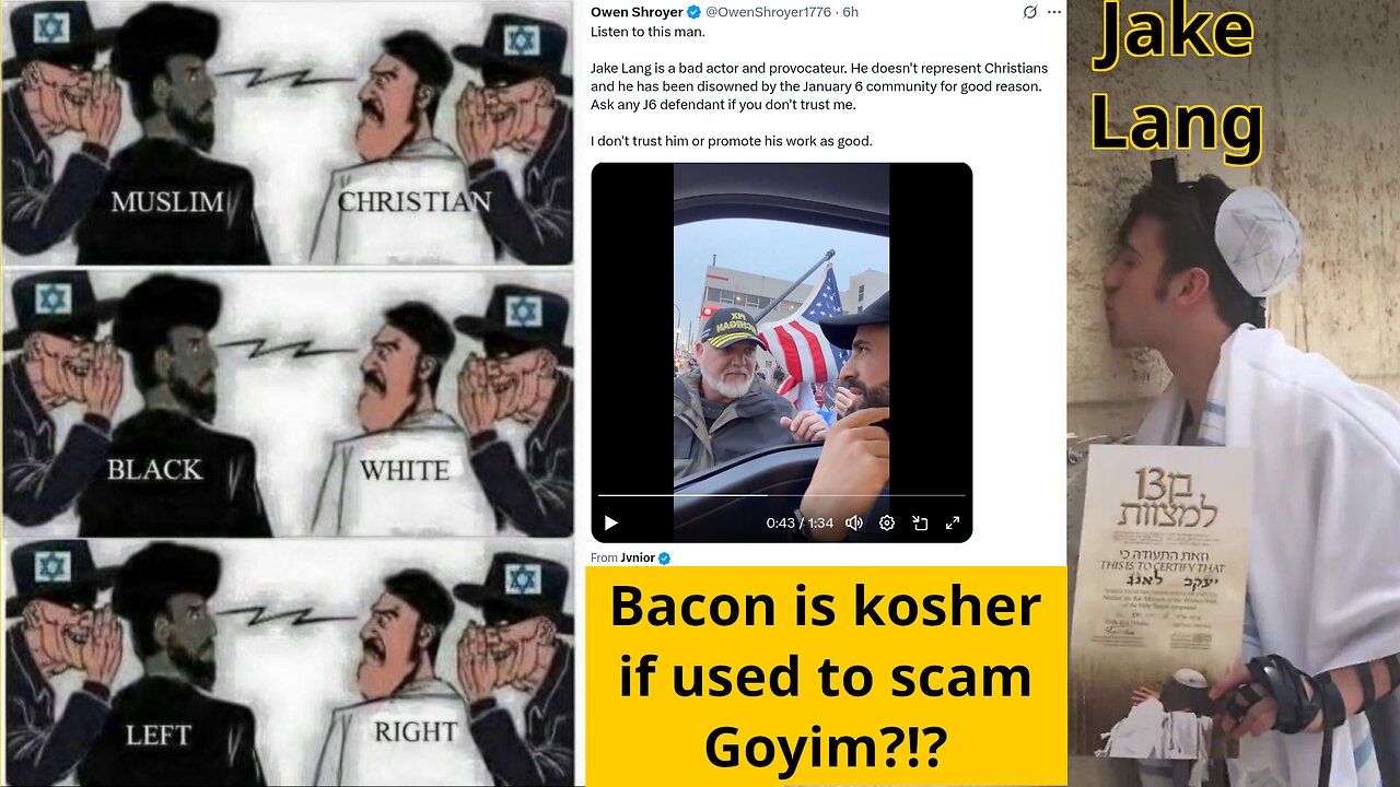 Jewish Jake Lang's Dearborn PsyOp: Palestinian Muslim man talks to a true January 6 patriot about it