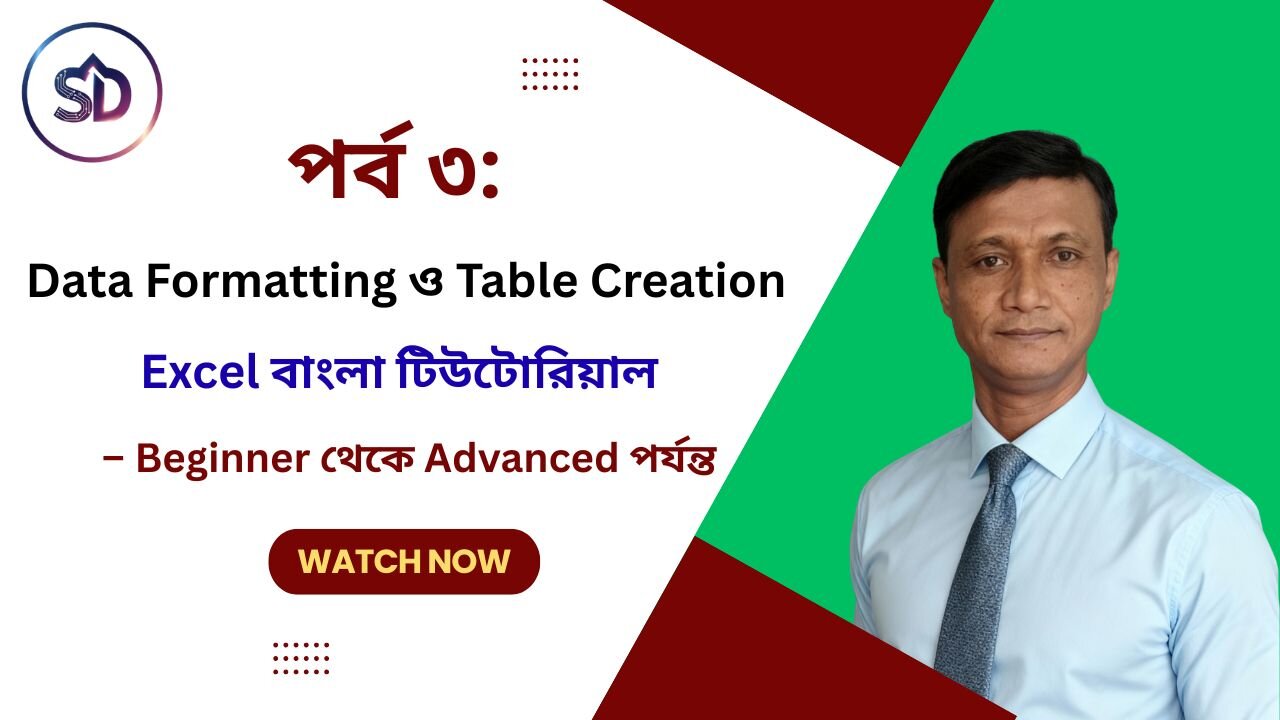 পর্ব ৩: Data Formatting ও Table Creation