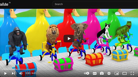 Long Slide Game With Elephant Gorilla Buffalo Hippopotamus Tiger 3d Animal Game Funny 3d Animals2