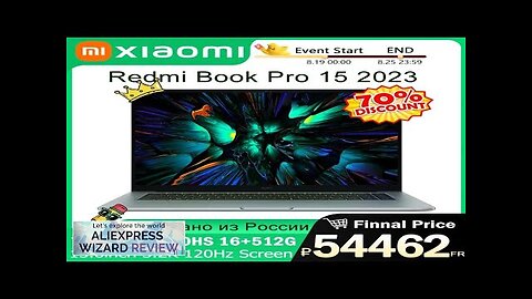 Xiaomi Redmi Book Pro15 2023 7840/7640 780M/760M 16 512 15.6" 3.2K 120Hz Review