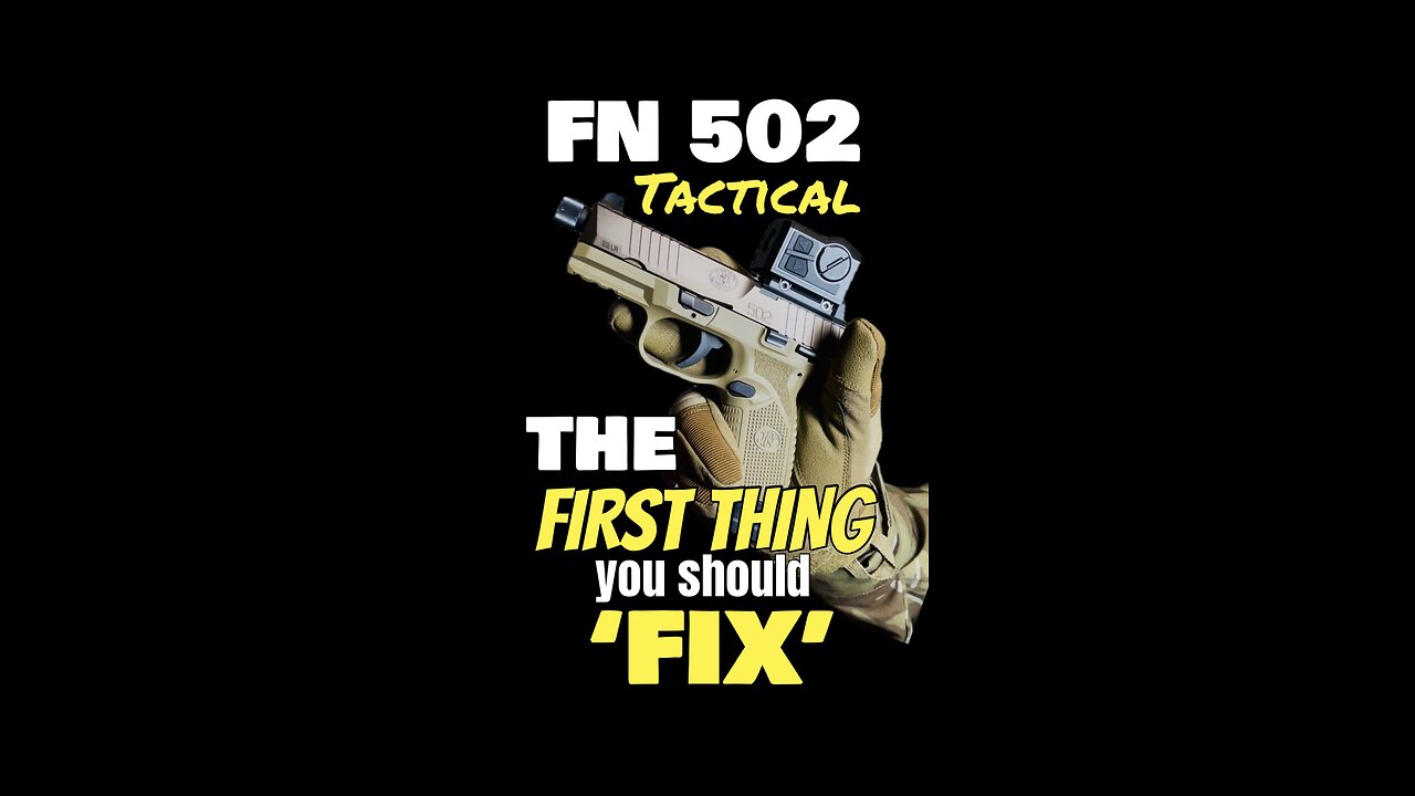 FN502, Swap-out that guide rod and recoil spring NOW