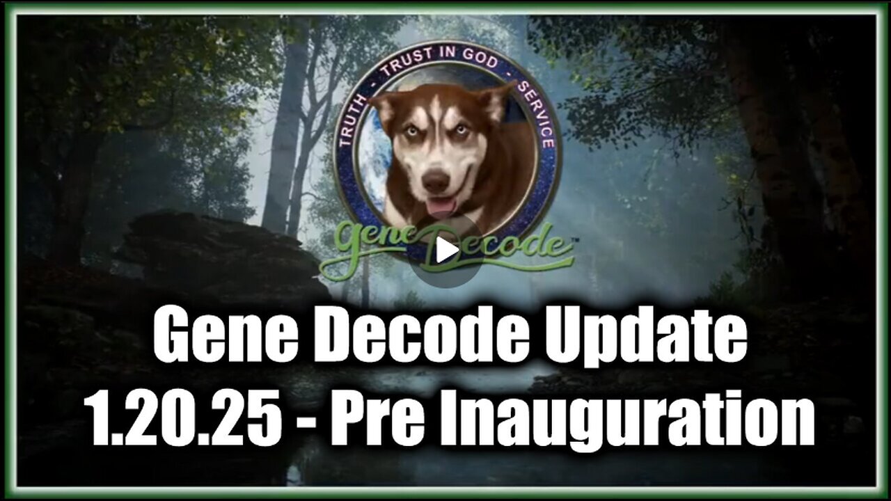 Gene Decode on Charlie Ward 1.20.25 - Pre Inauguration Intel Update