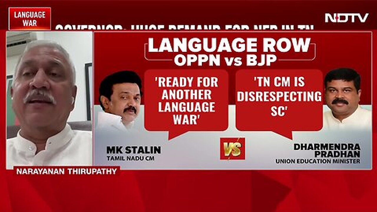 Language Row _ Raging 'Language War' In Tamil Nadu_ Chief Minister, Governor Spar Over NEP