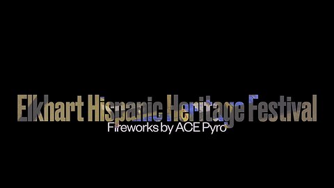 Firework for the Elkhart Hispanic Heritage Festival