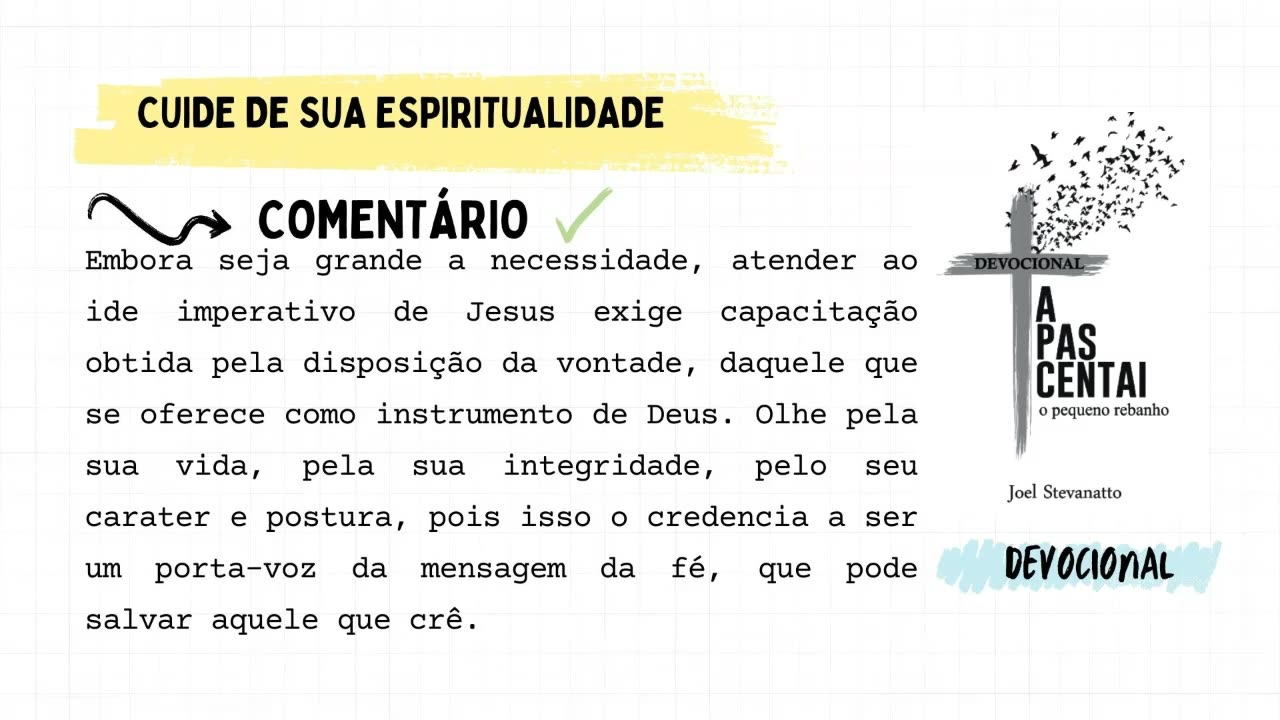 Cuide de sua espiritualidade!