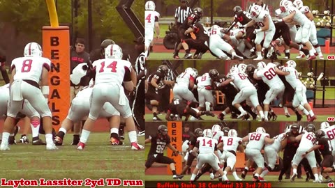 Prototype 396: Cortland's Layton Lassiter 2yd TD run vs Buffalo State