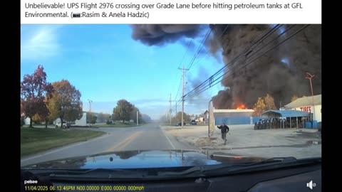 Video of UPS Plane Crash Louisville 11/4/2025