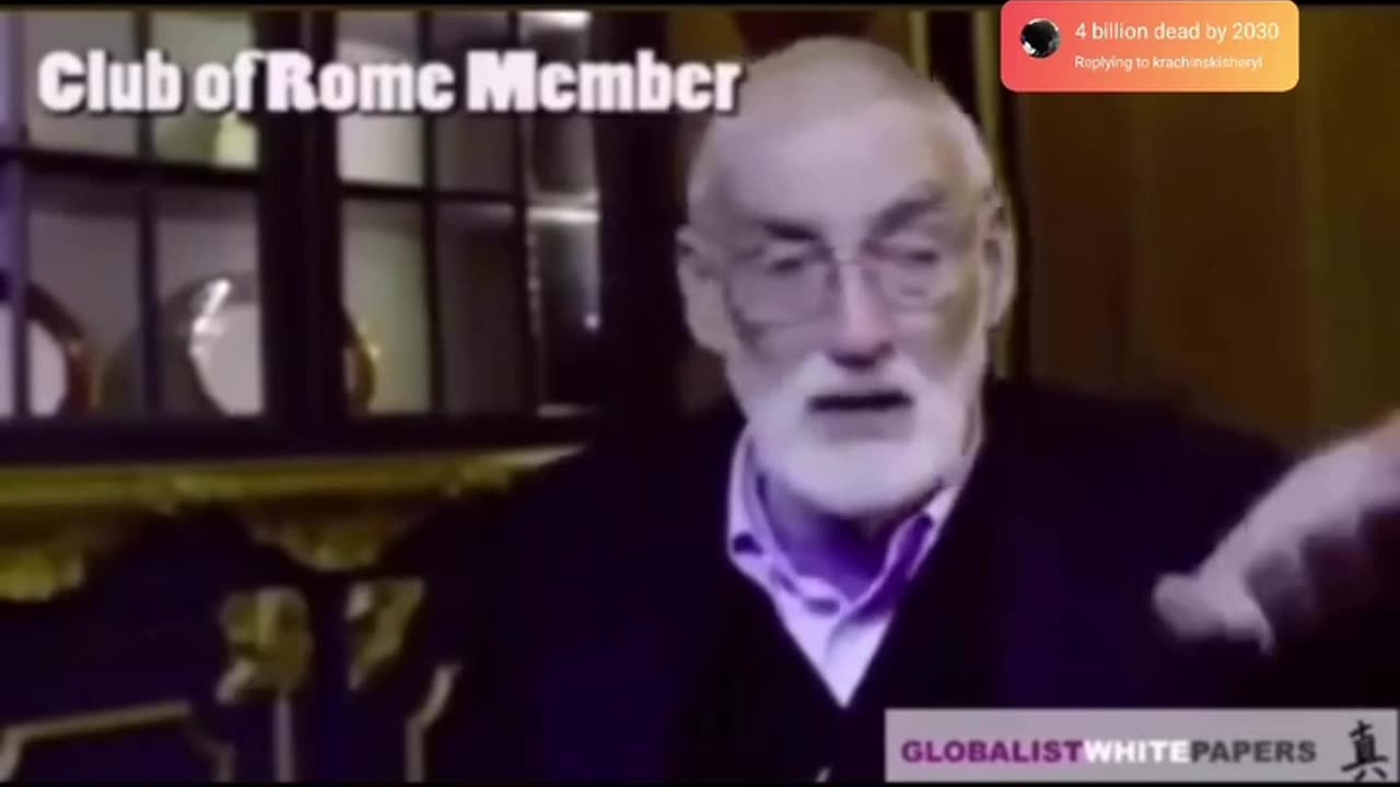 THE CLUB OF ROME IS THE PRECURSOR TO THE WEF. THIS DISCUSSION IS ABOUT DEPOPULATION