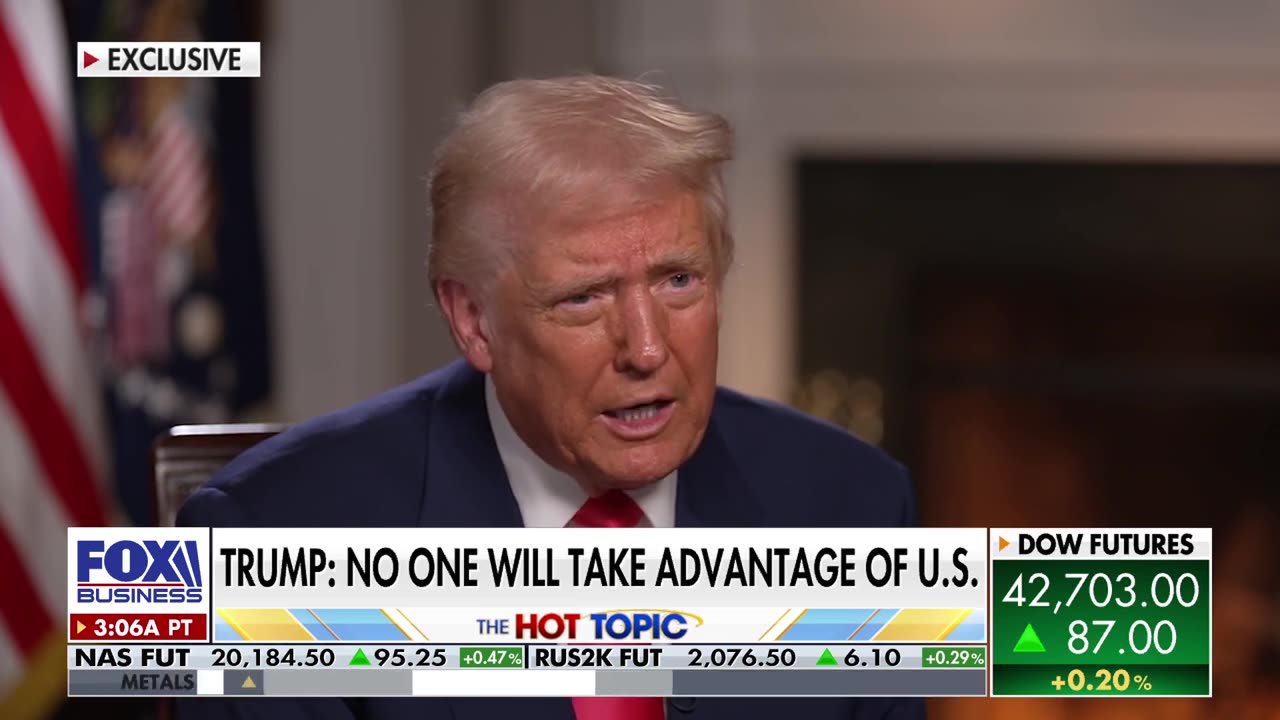 EXCLUSIVE: Trump cautions over potential tariff increases, claims US has been 'ripped off'