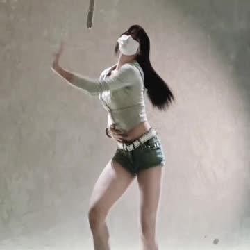 Tempting! | Seductive Charcoal Denim Cutoffs Fiery Vibrant Moves - Daily Beauty EP 335