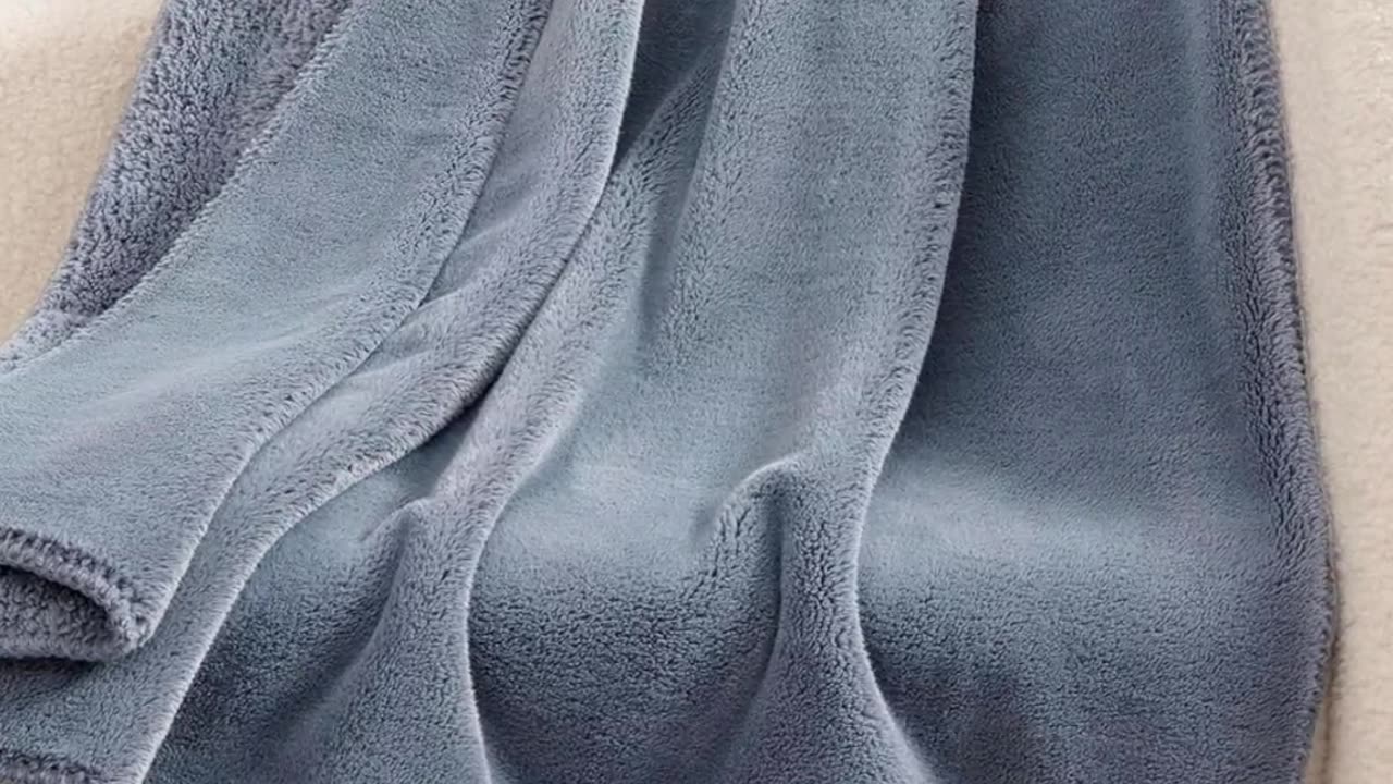 Whitecap Plush Throw Blanket Fleece Lightweight Soft Cozy Throw for Couch