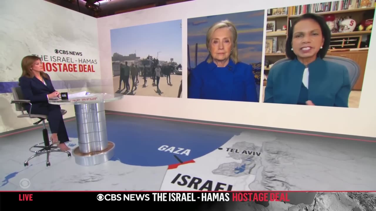 Clinton and Rice praise Trump's peace deal and speak out on the future of Gaza