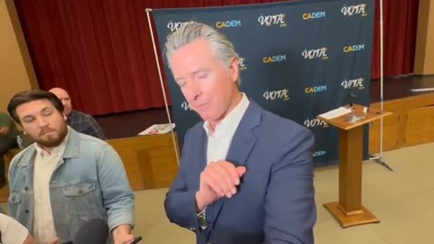The Body Language and the Fake Tan of Gavin Newsom
