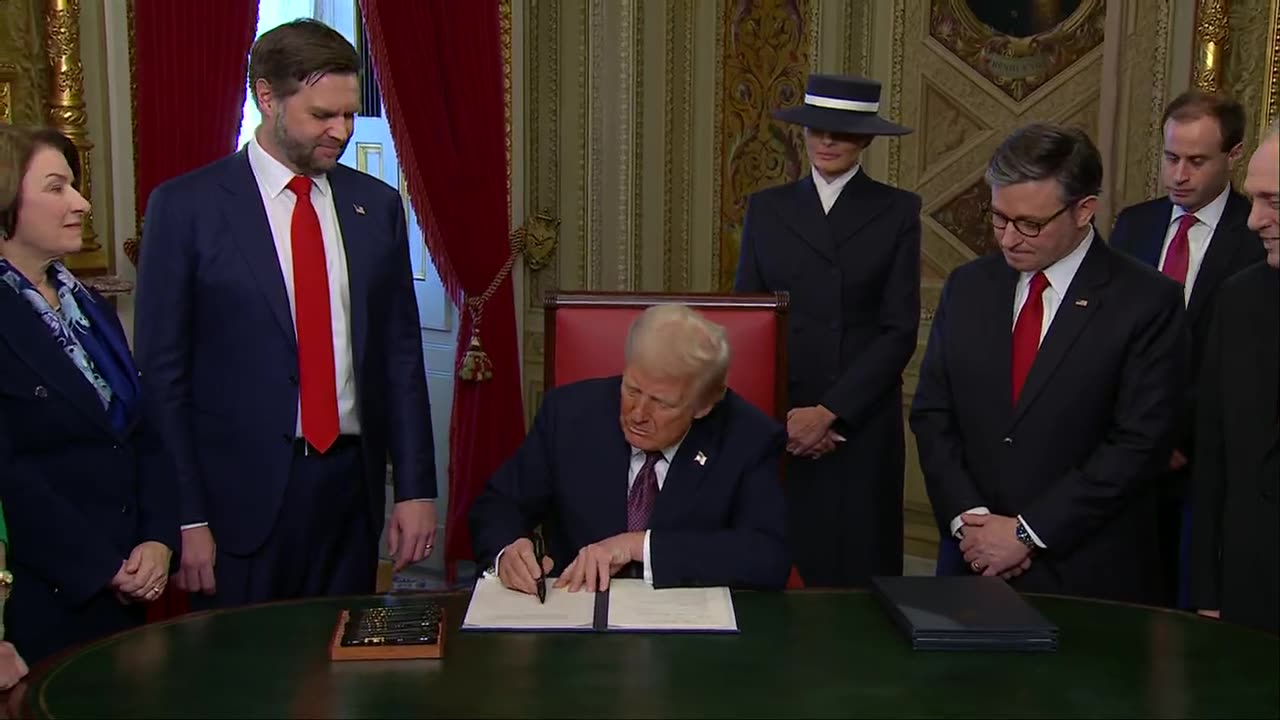 President Trump signing ceremony