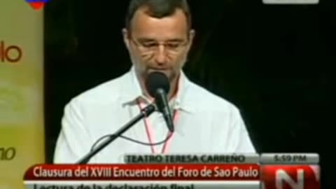 Venezuela alimenta o comunismo na América latina: Declaración final del Foro de São Paulo. 2014
