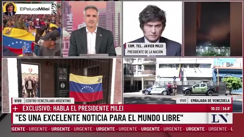 MILEI EXPLOTÓ CONTRA MADURO TRAS CAPTURA DE TRUMP