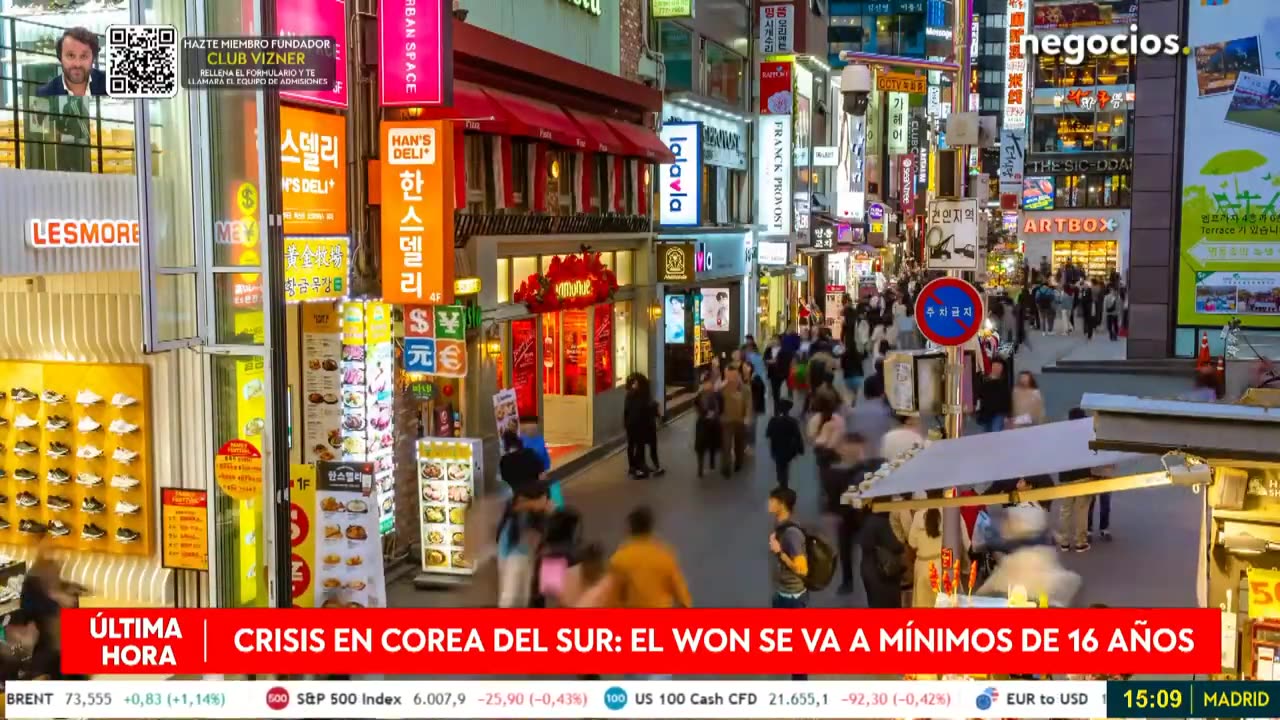 ÚLTIMA HORA | Crisis en Corea del Sur: el won se va a mínimos de 16 años