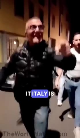 "Milan is our home." Italian patriots patrol the streets of Milan to prevent illegal.