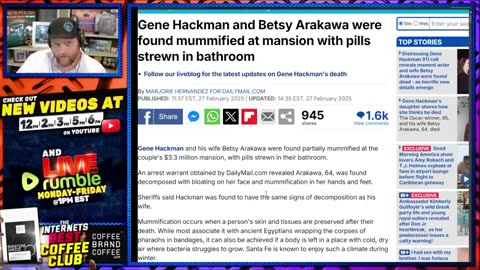 Gene Hackman Death SHOCKING Twist! Bodies Were Mummified NO GAS LEAK, Wife Took Pills..