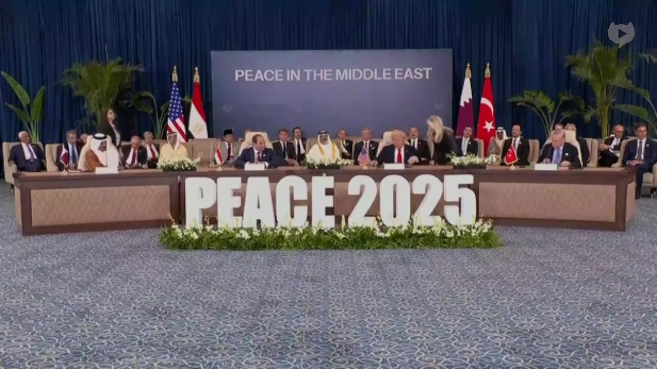 Trump, with other leaders, signs Gaza peace plan: "Its going to hold up."
