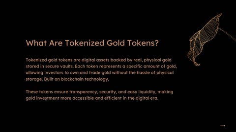 Tokenized Gold Tokens The Future of Digital Gold Investment