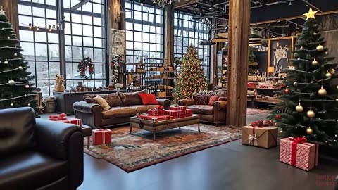 Beautiful Christmas Scenes and Scenery with Christmas Music, Relax, Study, Sleep, Christmas Ambiance