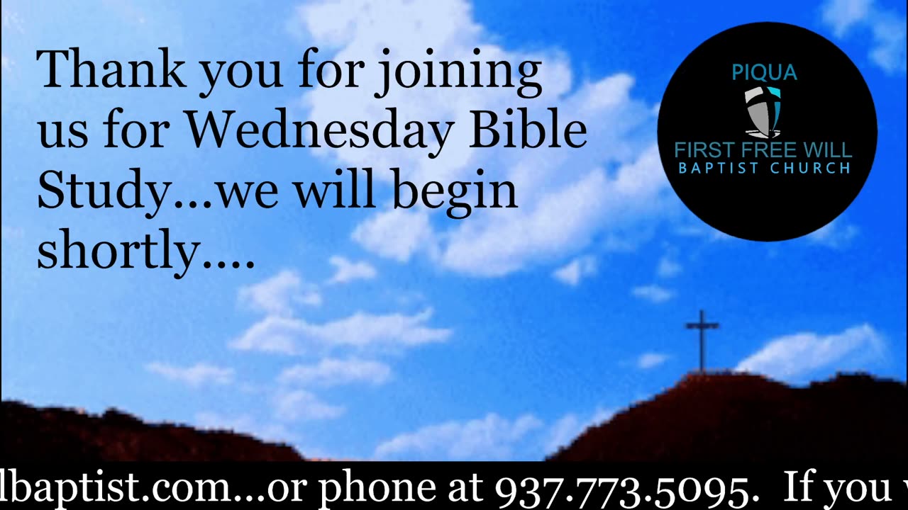 Wednesday Night Bible Study for October 15, 2025.