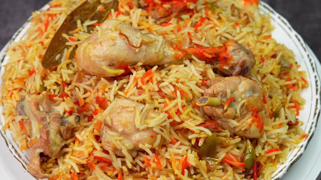 Muslim Style Chicken Biryani Recipe | Adha Kilo Chicken Biryani