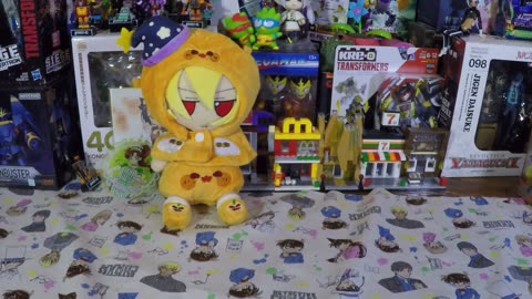 20cm Jack o' Lantern and Orange poncho Halloween themed costume