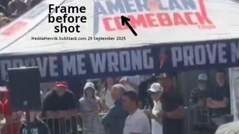 Charlie Kirk was shot through the tent roof that moved