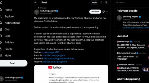 Updates: You Channel Still Down, How You Can Help and More Content to Come