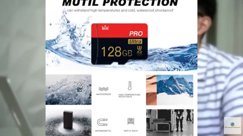 2 Pack Micro Memory Card 128GB Class 10 with Adapter High Speed Memory Card for