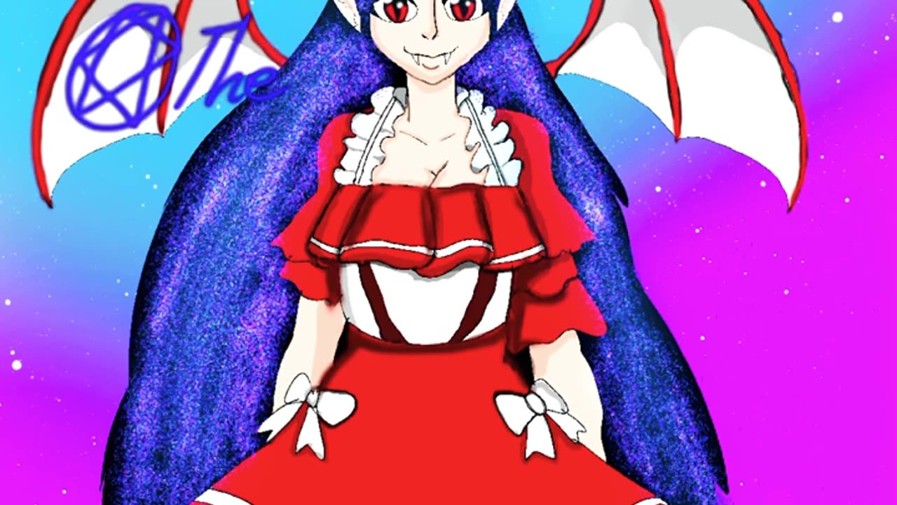 Speedpaint starry hair