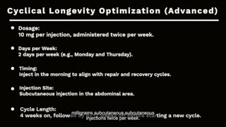 FOXO4-DRI Dosage Protocols Explained (Senescent Cell Clearance & Longevity Optimization)