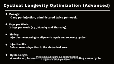 FOXO4-DRI Dosage Protocols Explained (Senescent Cell Clearance & Longevity Optimization)