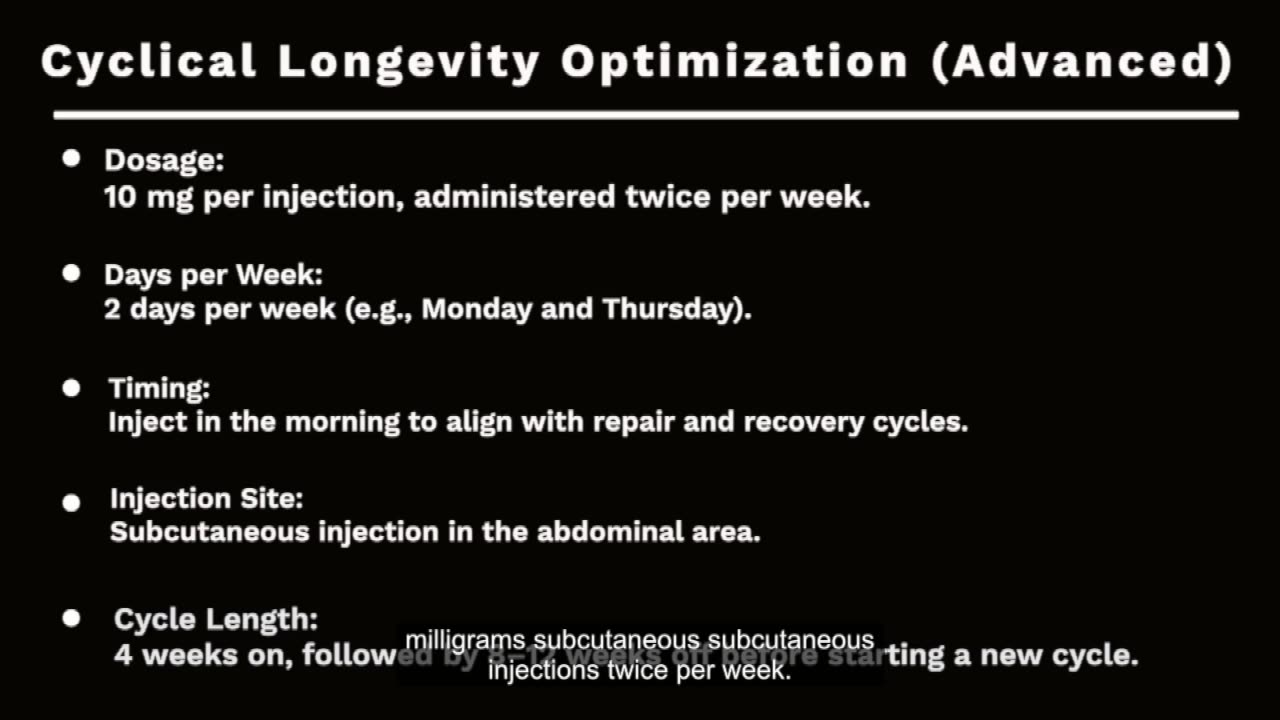 FOXO4-DRI Dosage Protocols Explained (Senescent Cell Clearance & Longevity Optimization)